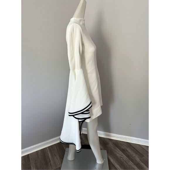 NWT PROENZA SCHOULER Ruffled Stretch-Crepe Mini Dress - Off-White $1,990 - Picture 8 of 13